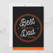 義理の父の日カード継父タイポグラフィ サンキューカード (正面)