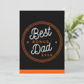 義理の父の日カード継父タイポグラフィ サンキューカード (スタンド正面)