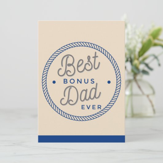 義理の父の日カード継父タイポグラフィ サンキューカード (スタンド正面)