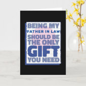 義理の父親への最高の面白いプレゼント カード (黄色い花)
