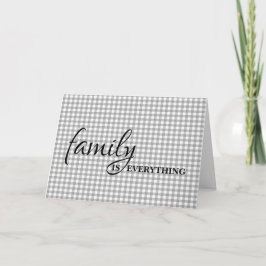 義理の父誕生日グレイ・ギンガム カード