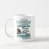 義理の親愛娘に コーヒーマグカップ (左)