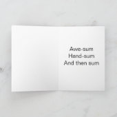 義理の誕生日に息子を合計する カード (内部)