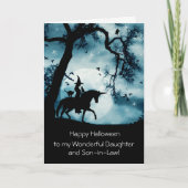 義理の魔女と娘のためのハロウィーン カード (正面)