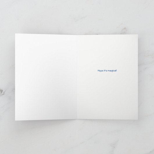 義理の魔女と娘のためのハロウィーン カード (内部)