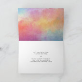 義理エレガントの母の結婚式の日に折り畳まれた カード (内部)