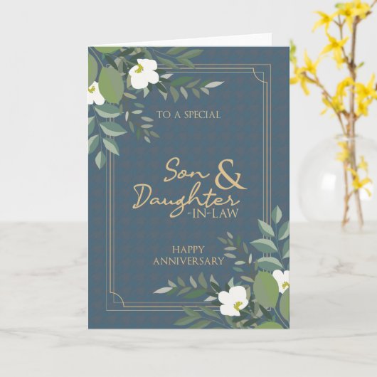 義理カードの息子と娘 カード (黄色い花)