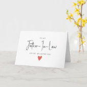 義理シンプル父のカードにミニマ結婚リスト カード (黄色い花)