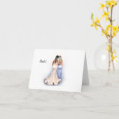 義理パーソナライズされた結婚姉妹カード カード (黄色い花)