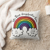 義理最高の父のカラフル虹 クッション (ブランケット)
