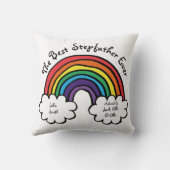 義理最高の父のカラフル虹 クッション (裏面)