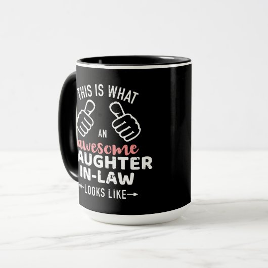 義理素晴らしの母からの義理の娘 マグカップ (正面左)