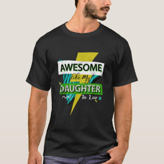 義理素晴らしの父の娘のように Tシャツ