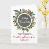 義理素朴の孫娘 カード (黄色い花)