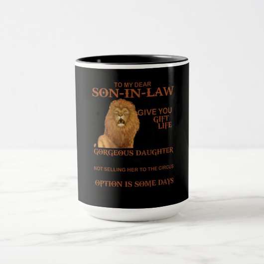 義理親愛の息子には君に贈り物を与え渡さなかった マグカップ (中央)