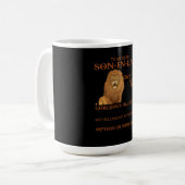 義理親愛の息子に与えは コーヒーマグカップ (正面左)