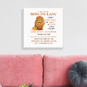 義理親愛息子よ与えり キャンバスプリント (インサイチュ (リビング))