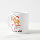 義理親愛息子よ与えり コーヒーマグカップ (正面左)