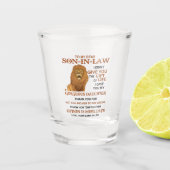 義理親愛息子よ君には命与えの賜物は無かった ショットグラス (正面)