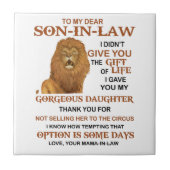 義理親愛息子よ君には命与えの賜物は無かった タイル (正面)