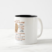 義理親愛息子よ君には命与えの賜物は無かった ツートーンマグカップ (正面右)