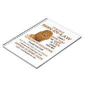 義理親愛息子よ君には命与えの賜物は無かった ノートブック (左側)