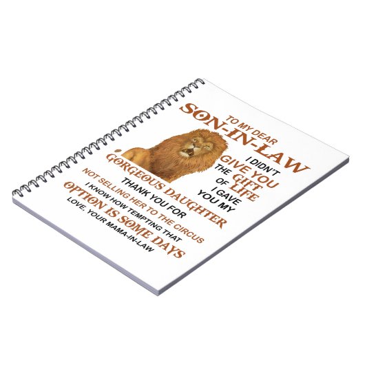 義理親愛息子よ君には命与えの賜物は無かった ノートブック (左側)