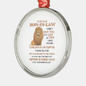 義理親愛息子よ君には命与えの賜物は無かった メタルオーナメント (左)