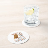 義理親愛息子よ君には命与えの賜物は無かった ラウンドペーパーコースター (インサイチュ)