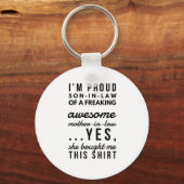 義理誇りを持った母の婿だ キーホルダー (正面)