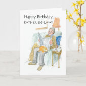 義理誕生日カード カード (黄色い花)