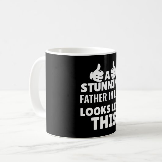 義理誕生日最高の父 コーヒーマグカップ (正面左)