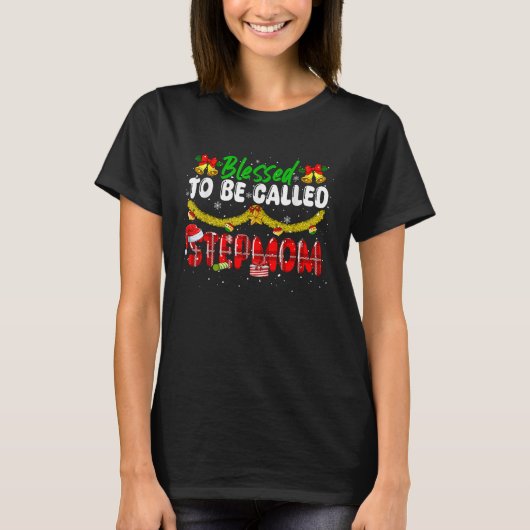 義理賛美母クリスマス子供家族と呼ばれる Tシャツ (正面)