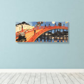 義経と弁慶,国芳，義経と弁慶，国芳，浮世絵 キャンバスプリント (インサイチュ (ウッドフロア))