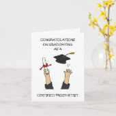 義肢装具士として卒業 カード (黄色い花)