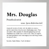 義肢装具士パーソナライズされたギフトポスター ポスター (正面)