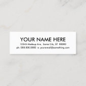 義肢装具士 スキニー名刺 (裏面)