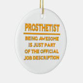 義肢装具士…公式ジョブの説明 セラミックオーナメント (右)