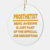 義肢装具士…公式ジョブの説明 セラミックオーナメント (左)