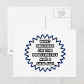 義肢装具士…私がそう言ったからだ ポストカード (正面/裏面)