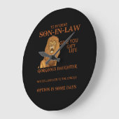 義親愛理の息子にはお前に贈り物をし与えなかった ラージ壁時計 (傾斜)