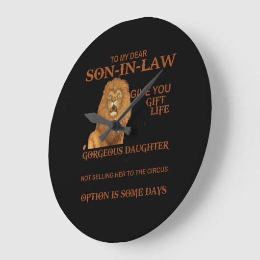 義親愛理の息子にはお前に贈り物をし与えなかった ラージ壁時計 (傾斜)