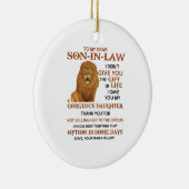 義親愛理の息子は命の贈り物与えではない セラミックオーナメント (右)