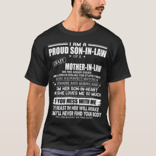 義誇りを持った母熱狂するの婿 Tシャツ