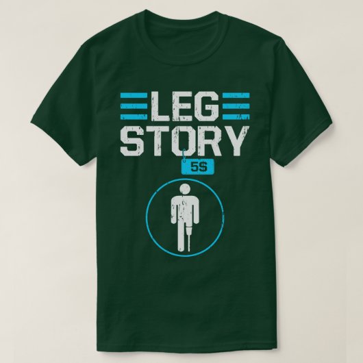 義足おもしろいの義足 Tシャツ (デザイン正面)