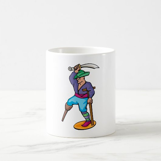 義足と剣を持つ海賊 コーヒーマグカップ