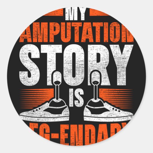 義足の義足の切断の話は脚の終わりである ラウンドシール (正面)