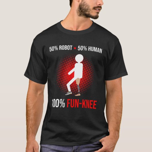 義足プロテーゼ用脚補綴具および義肢1 Tシャツ (正面)