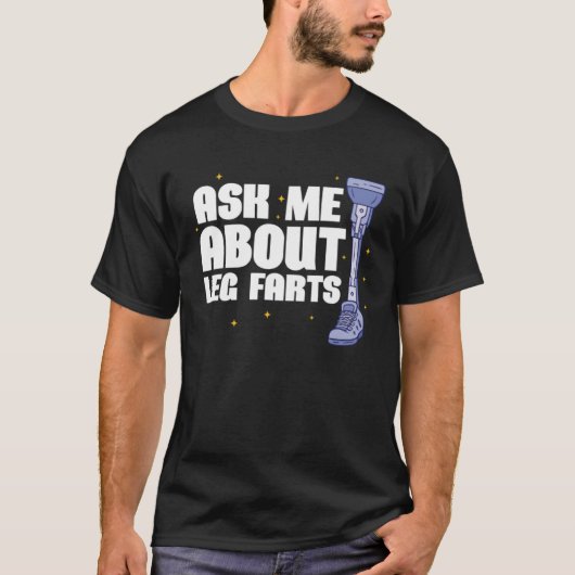 義足レガファーツについて聞いてください Tシャツ (正面)