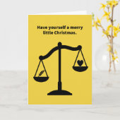 羽おもしろいのクリスマスより軽いプリンハート カード (黄色い花)